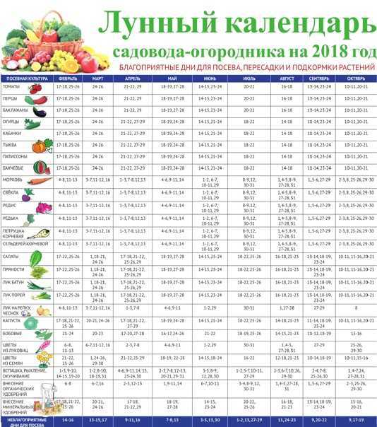 Лунный календарь растений на 2021 год